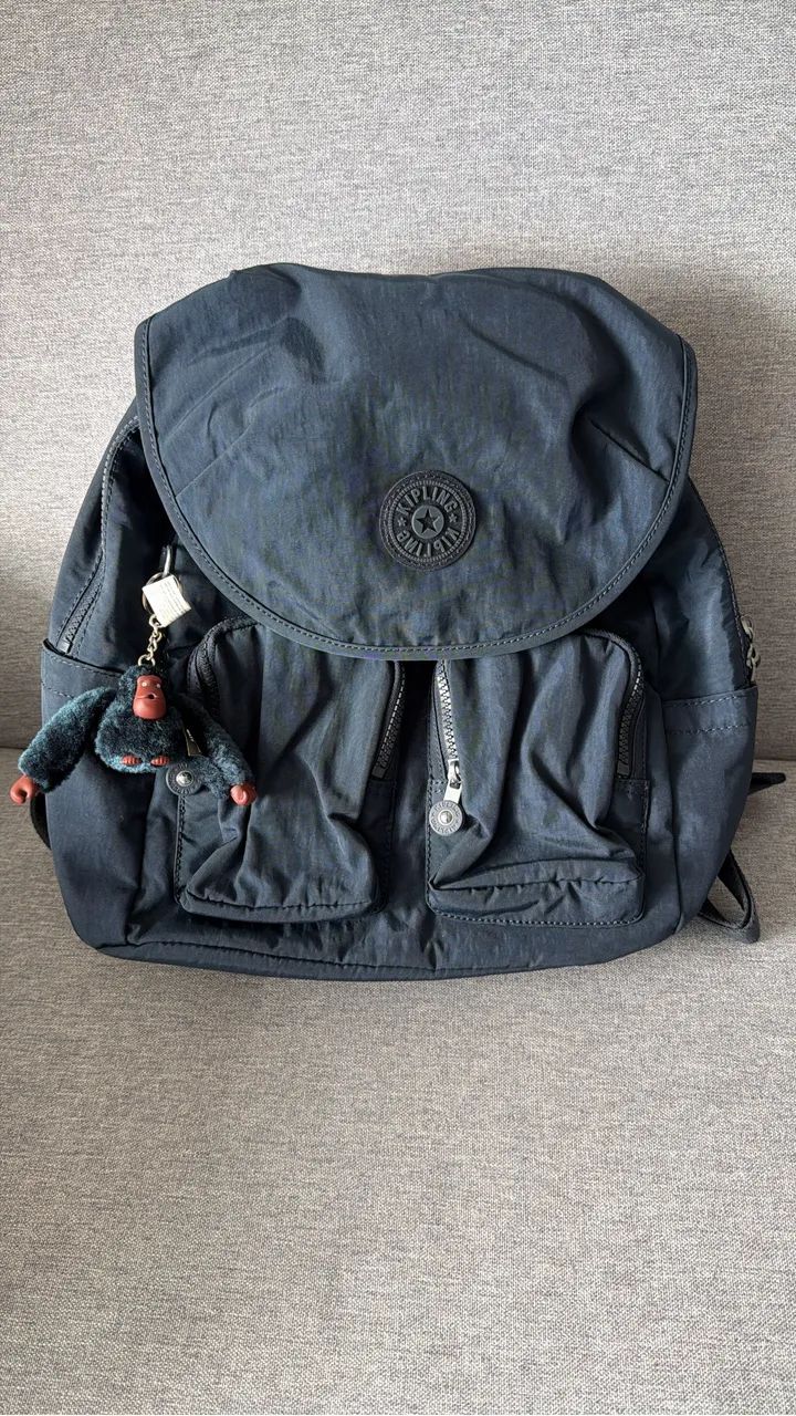 Mochila Kipling azul NOVA