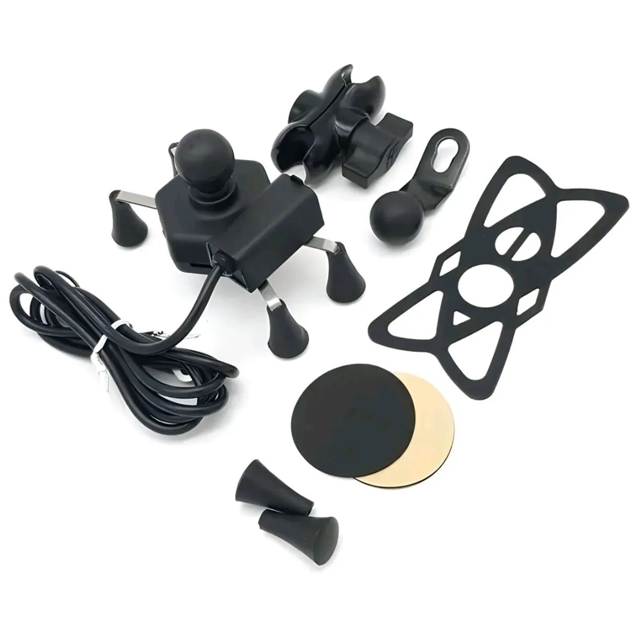 Suporte de Celular para Moto C/ Garra e usb - Foto 5
