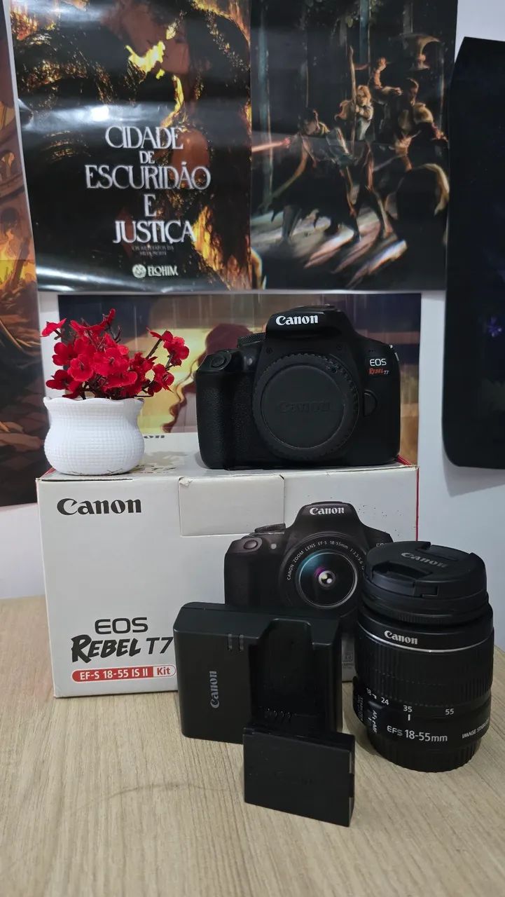 Canon T7 + caixa