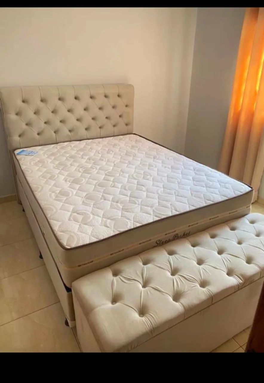 Cama queen size completa 