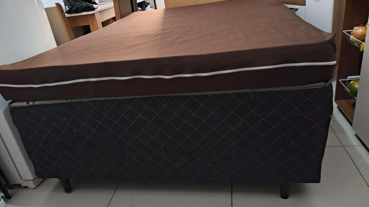 Cama box casal + colchão  - Foto 3