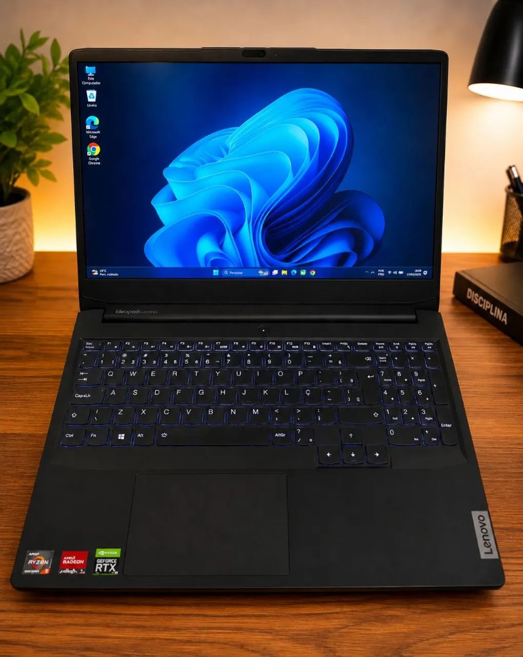 Notebook Lenovo Gaming 3 Ryzen 7 5800H + RTX 3060 - Foto 2