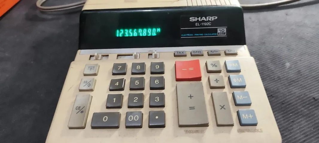 calculadora de mesa antiga, modelo SHARP EL-1192C - Foto 2
