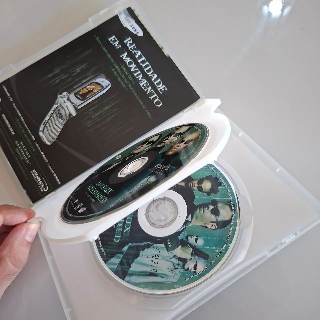 DVD Duplo com Folder e Poster Matrix Reloaded - Foto 2