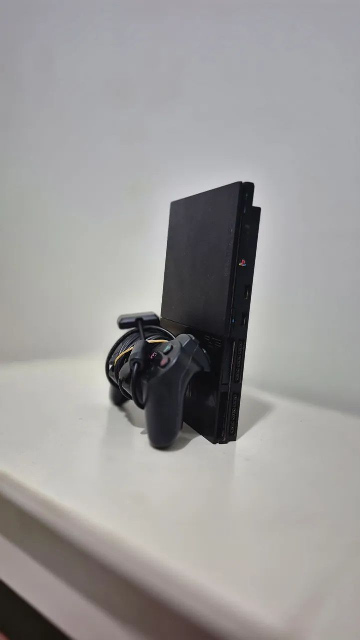 Ps2 slim completo sem defeito nenhum pronto para jogar - Foto 4