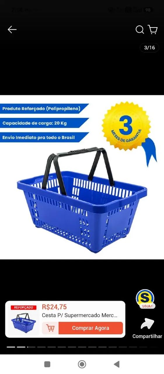 Cesto reforçado  - Foto 2
