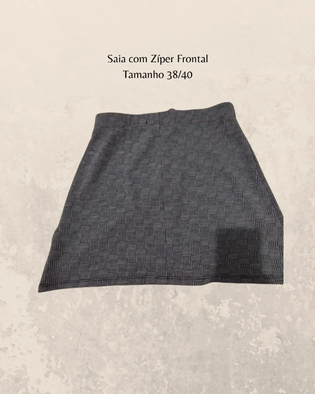 saia preto e branco - veste 38/40 - Foto 2
