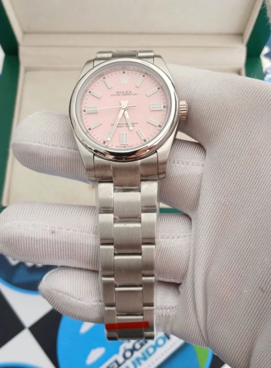 RELÓGIO RLX OYSTER PERPETUAL PINK AUTOMÁTICO  - Foto 3