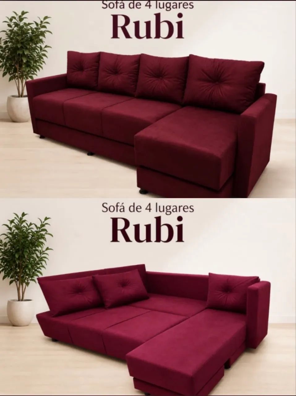 SOFÁ, SOFÁ RETRÁTIL, SOFÁ CAMA!! Modelo RUBI A PARTIR $ 999,99 - Foto 5