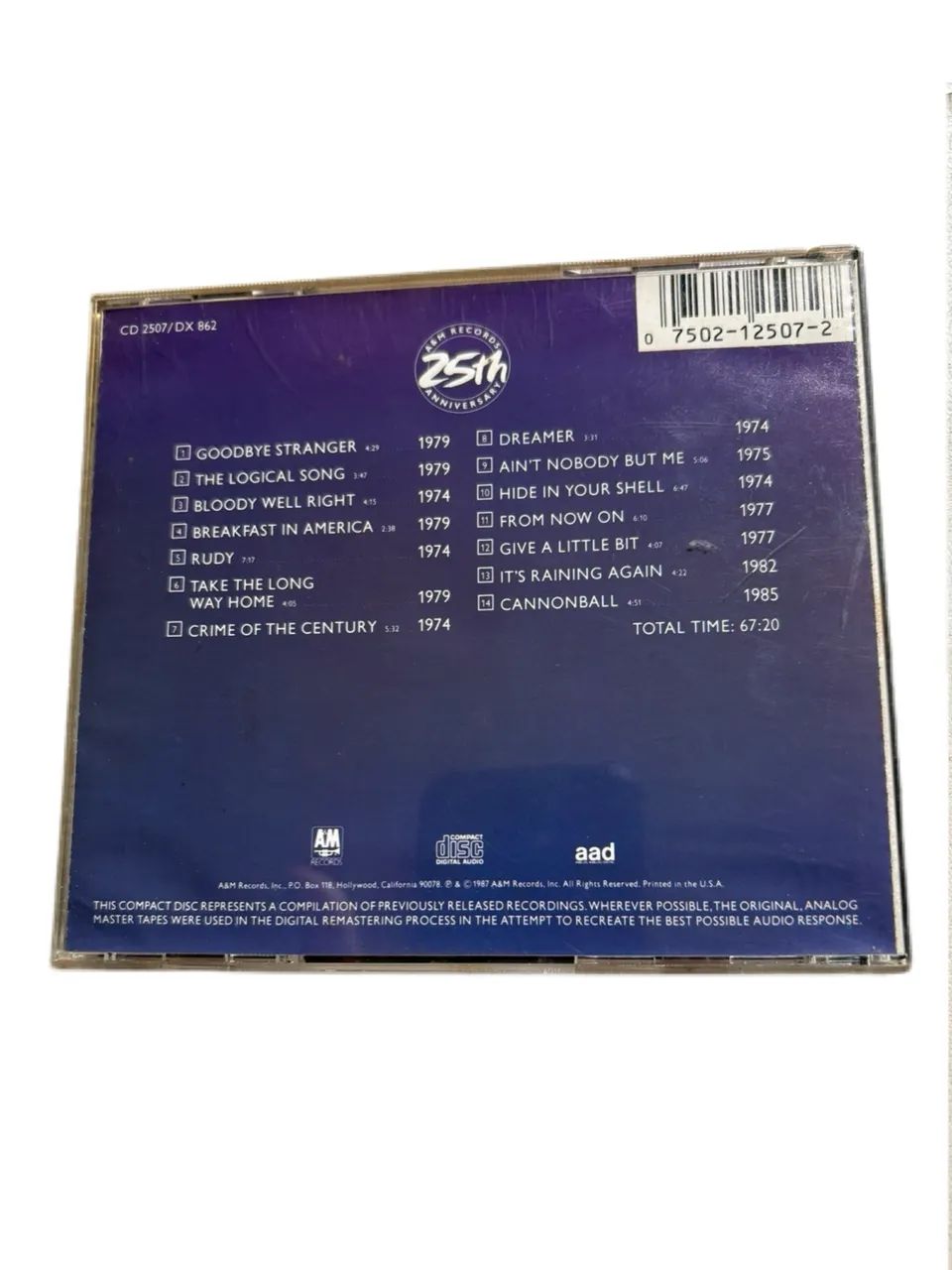 CD Supertranp Classics Volume 9  - Foto 3