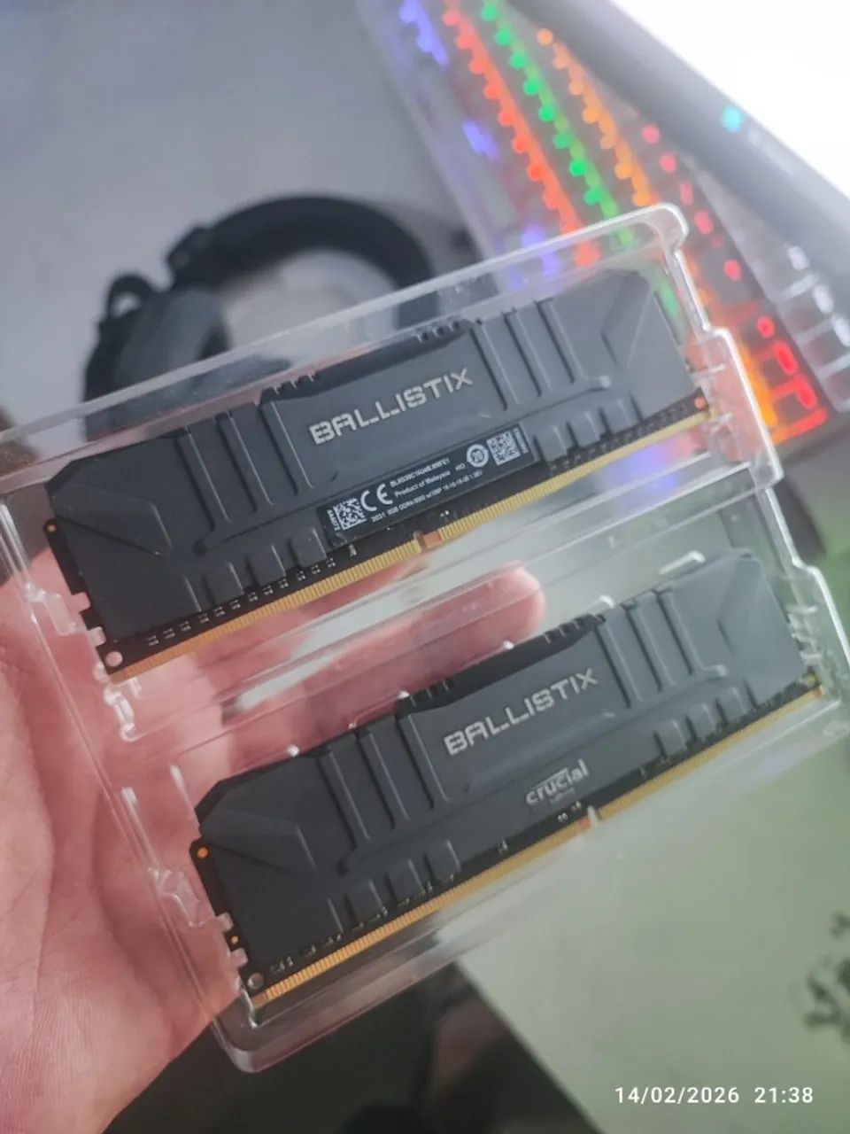 Memória RAM Crucial Ballistix Sport LT, 16 GB (2X8), 3000MHz, DDR4, CL15