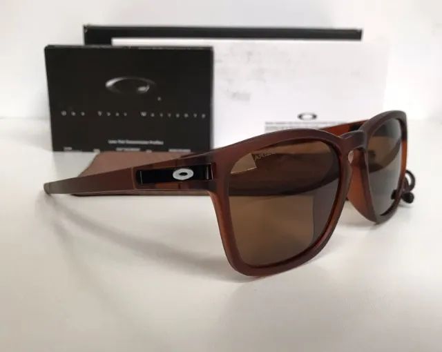 óculos de sol oakley latch squared brown - Foto 5