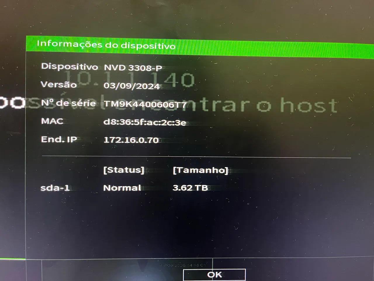 NVR Intelbras 3308-P / 8 cameras Intelbras - Foto 4