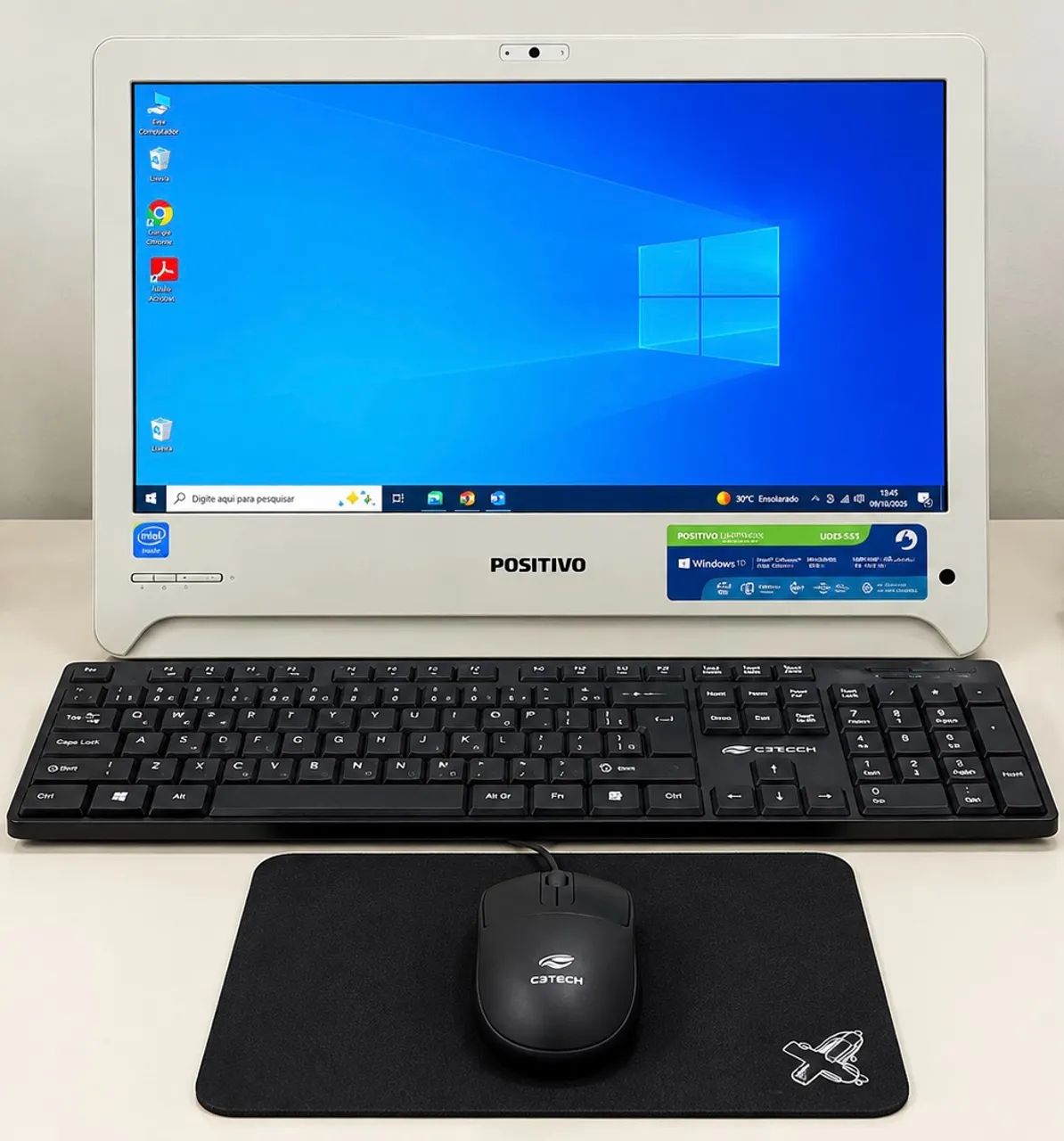 Computador All In One 04GB | SSD 128GB | 19 Polegadas!