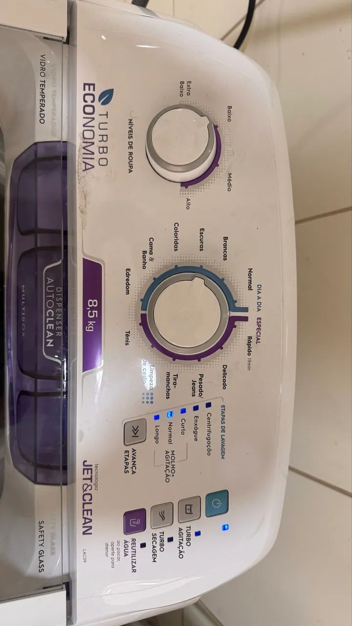Máquina de Lavar Electrolux 8,5kg Turbo Economia - Ótimo estado