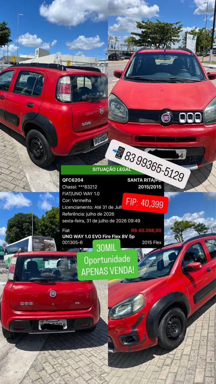 Fiat Uno WAY 1.0 EVO Fire Flex 8V 5P 2015