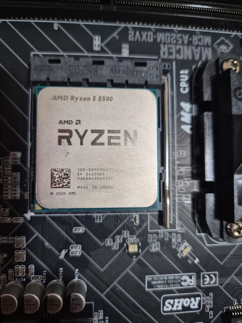 Ryzen 5 5500 + placa mãe e fonte