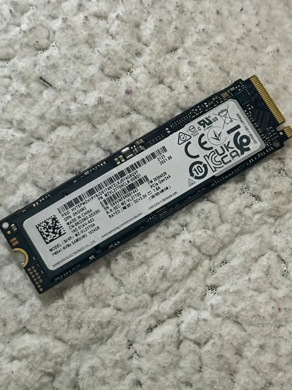 SSD Samsung PM9A1 1TB NVMe M.2 2280 - Peças de Hardware - Parque