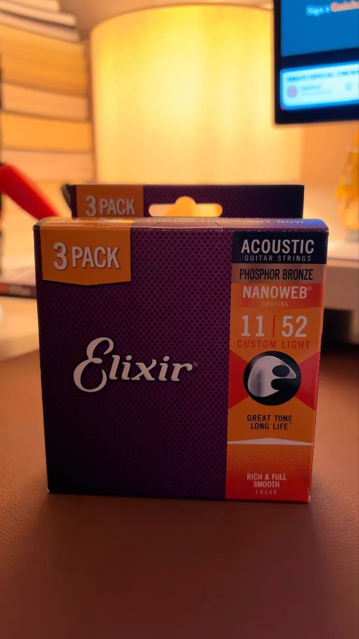 Encordoamento NANOWEB elixir 11/52