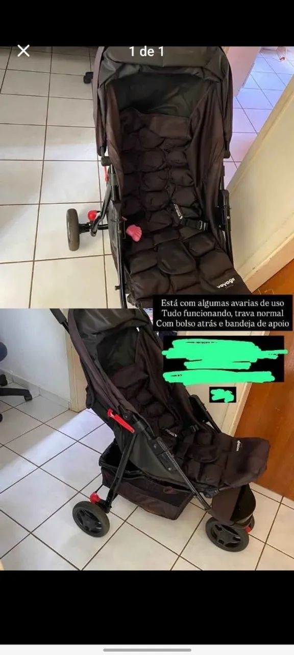 Carrinho de bebe voragem desapego