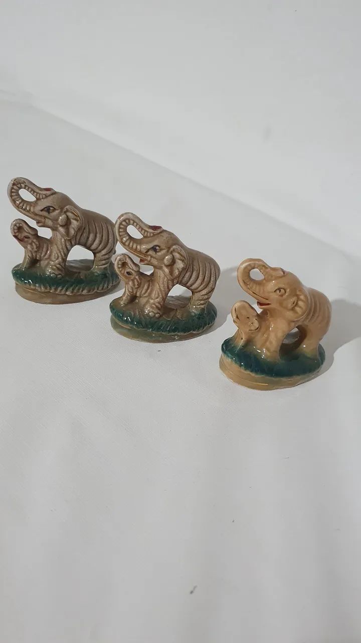Lote de 3 bibelôs elefantes  - Foto 5