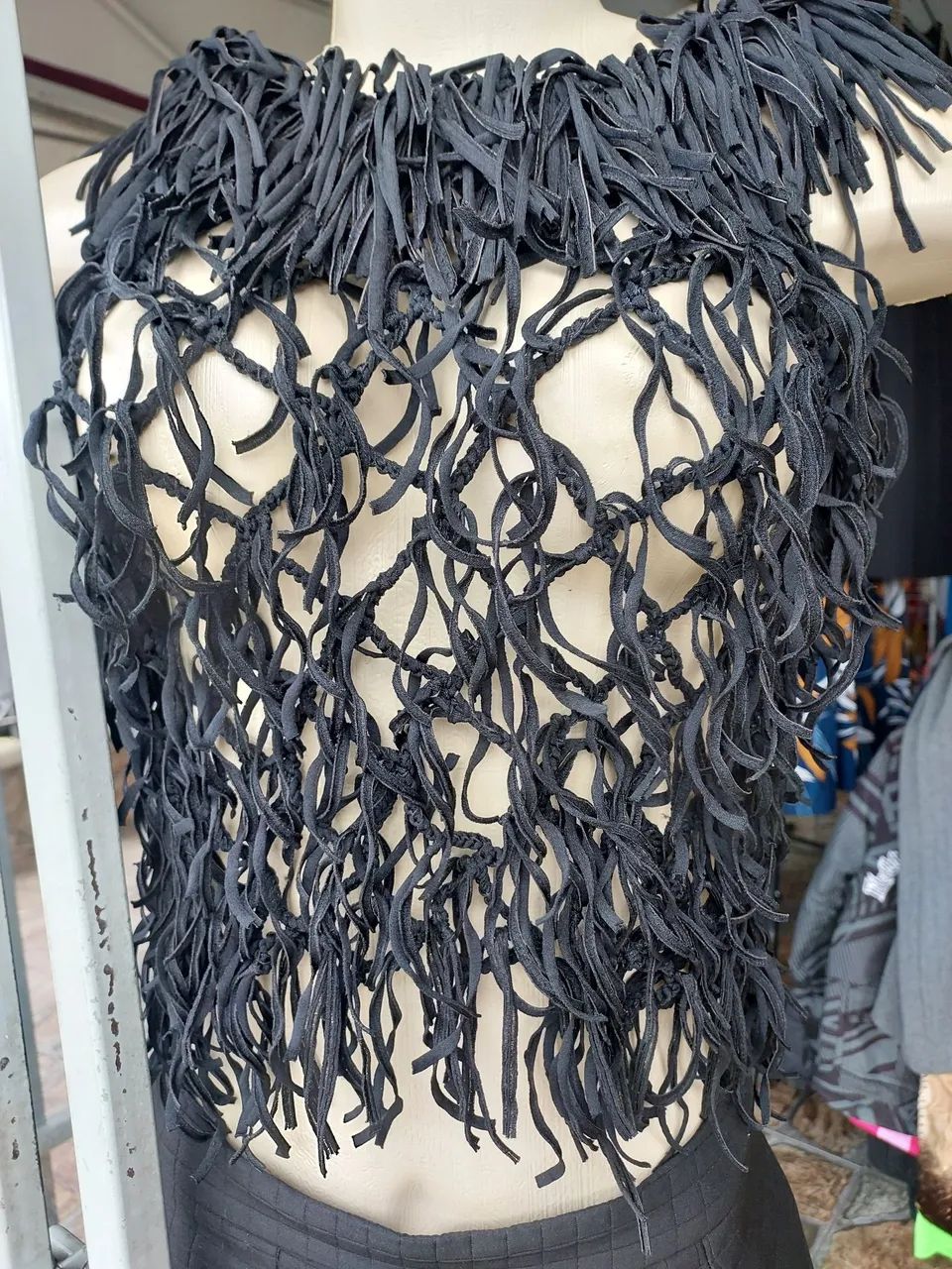 Blusa fashion macrame elástico  - Foto 3