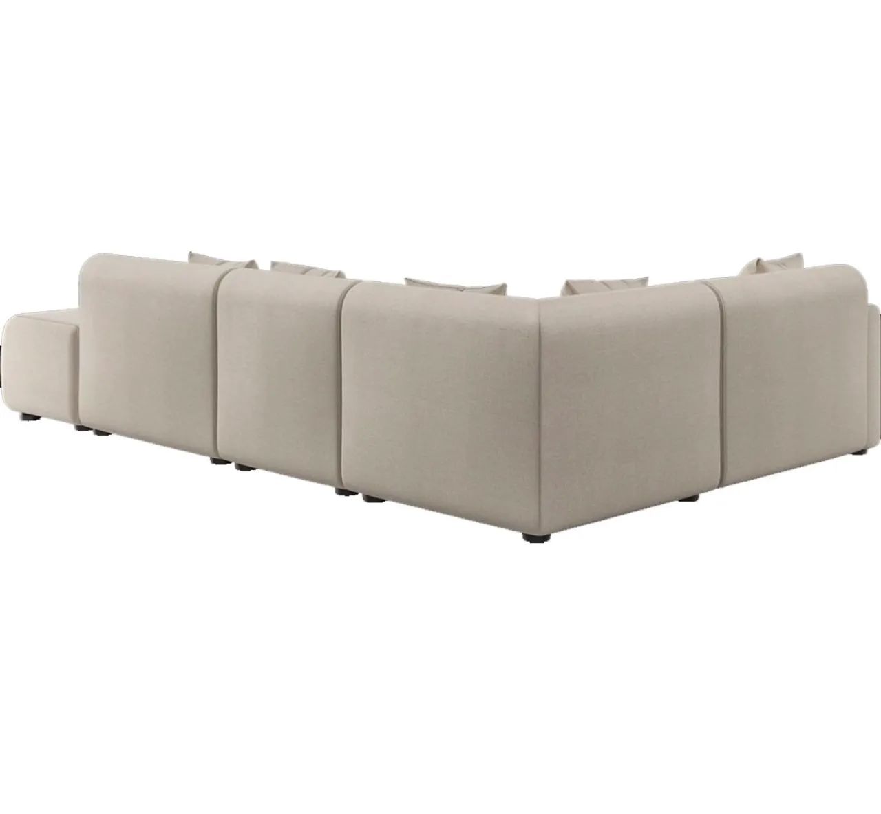 Sofá de Canto Margô  em Linho 7 Lugares com Chaise p77 - Foto 2