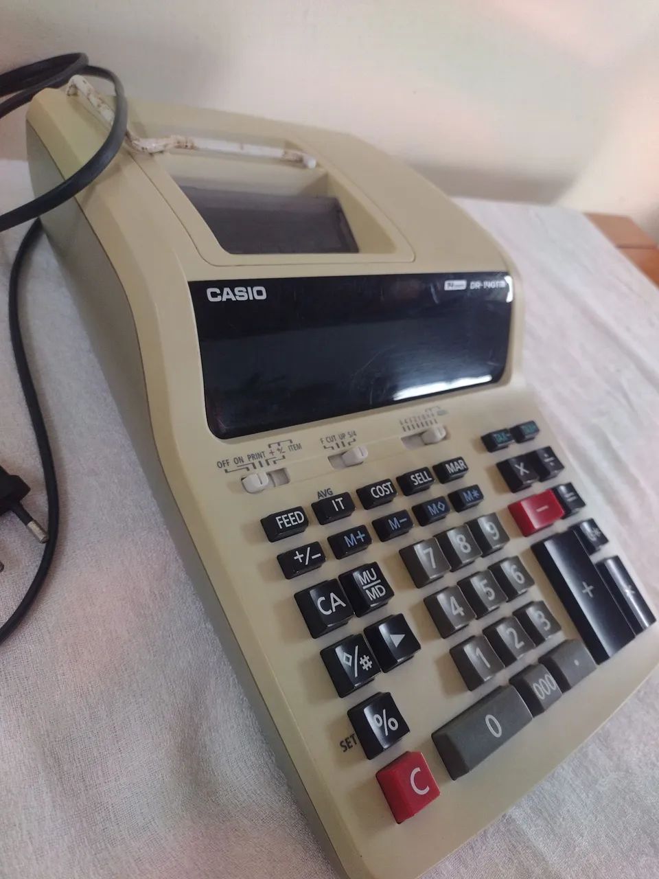Calculadora antiga Cásio para decoração ou colecionadores