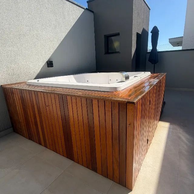 Jacuzzi/SPA 5 lugares com deck madeira cumarú - Foto 2