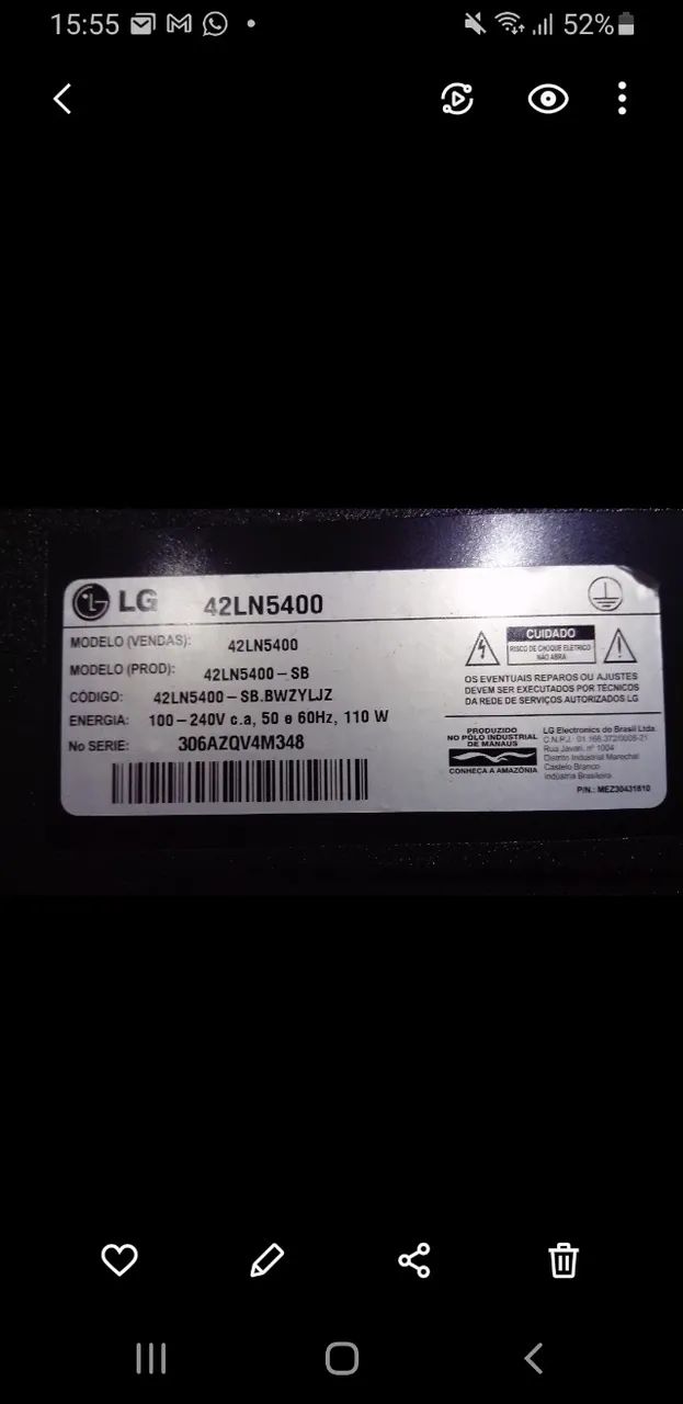 Tv Led sem imagem somente som - Foto 2