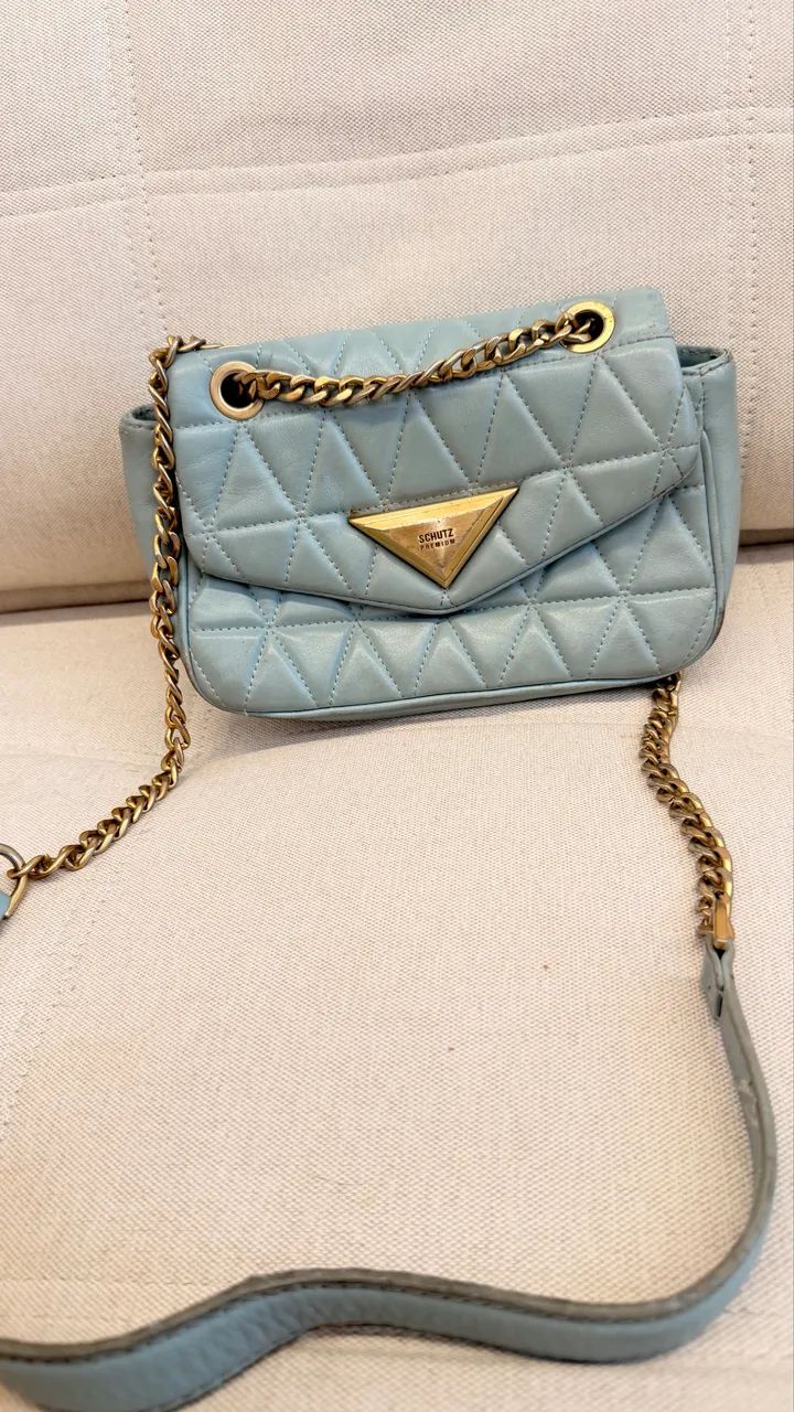 Bolsa Schultz Couro Azul