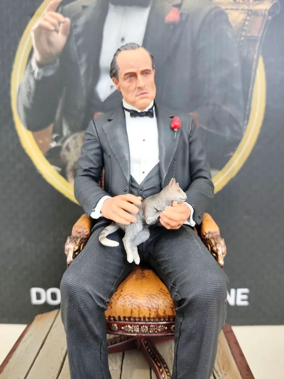 Estátua Don Vito Corleone - O Poderoso Chefão - Iron Studios  - Foto 5