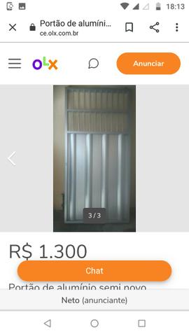 Portão de alumínio