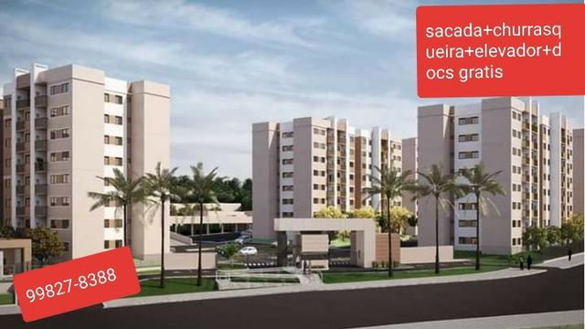 Apartamento em são josé sacada com churrasqueira entrada 100% parcelada