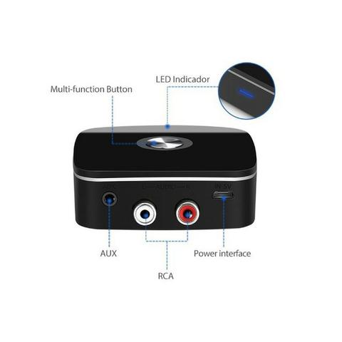 Receptor de Áudio Bluetooth V4.1 40201 It-Blue Rca Auxiliar P2 3.5 Som Smartphone Celular - Foto 4