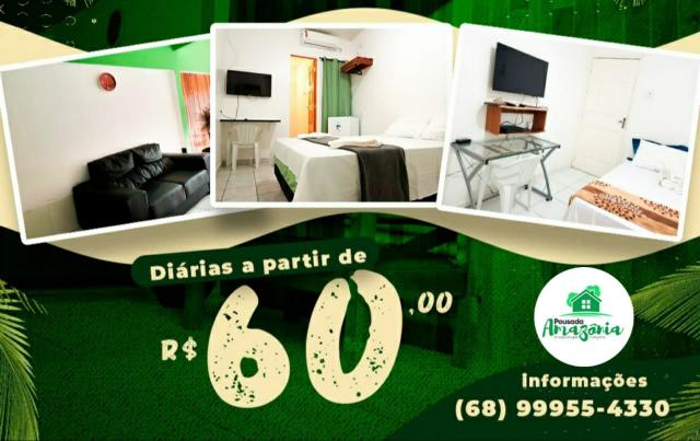 Pousada Amazônia - Diárias a partir de R$60,00