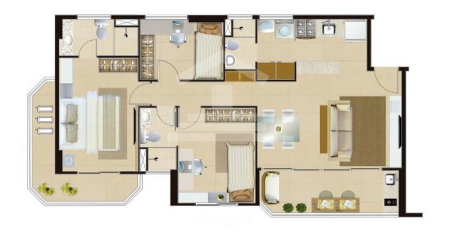 (JR) Apartamento Novo 74m² > 3 Quartos > Lazer > 2 Vagas > Excelente Preço no Guararapes! - Foto 14