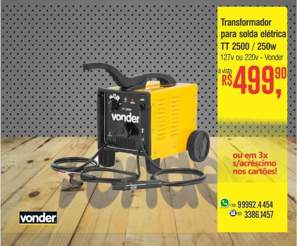 Transformador para solda elétrica TT 2500 / 250a