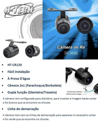 Camera De Ré H-tech Cr110 Dupla Funcao (re/frontal) Qualidad