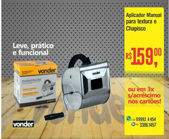 Chapisco - Aplicador manual para textura e chapisco Vonder