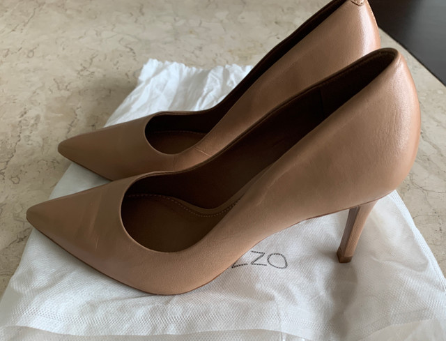 arezzo scarpin nude