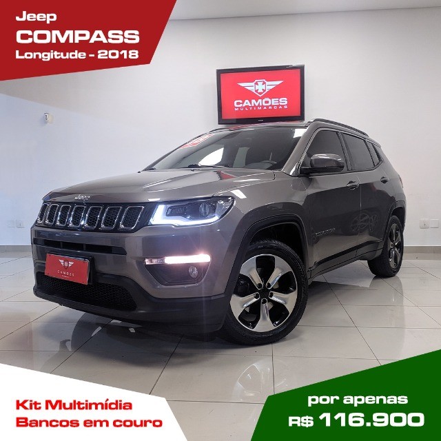 JEEP COMPASS LONGITUDE 2019 AUT + KIT MULTIMIDIA