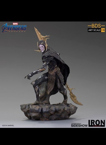 Black Order Ebony Maw Corvus Glaive Proxima Midnight Iron Studios Avengers Endgame  - Foto 3