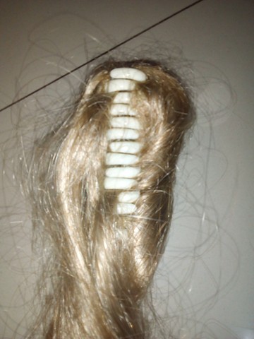 Acessório para cabelo loiro liso - Foto 5