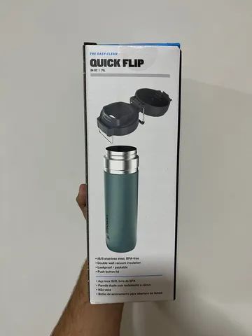 Garrafa Termica Quick Flip Stanley 710ml Charcoal ''Cinza