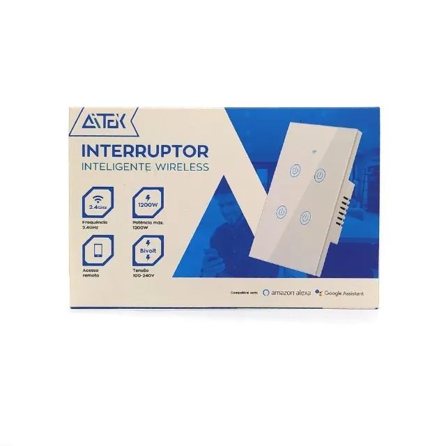 Interruptor Inteligente Alpha 100-2 Com Dois Botões - Foto 2