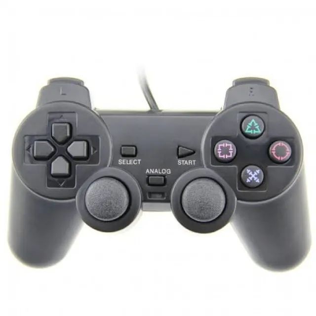 Joystick Controle Playstation compatível 2 Dualshock Com Fio - Foto 2
