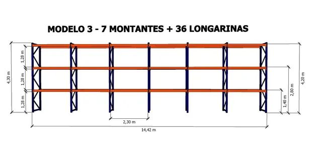 LONGARINA SEMINOVA 500KGS/1.000KGS O PAR - Foto 6