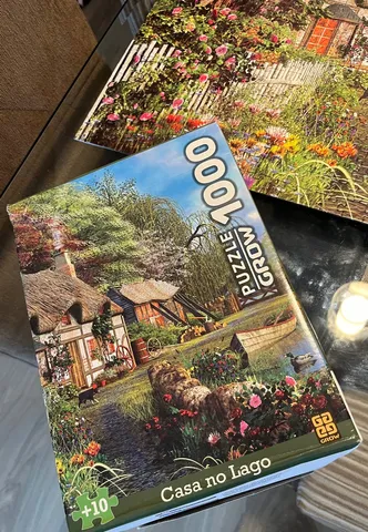 Puzzle 1000 peças Casa no Lago - Loja Grow