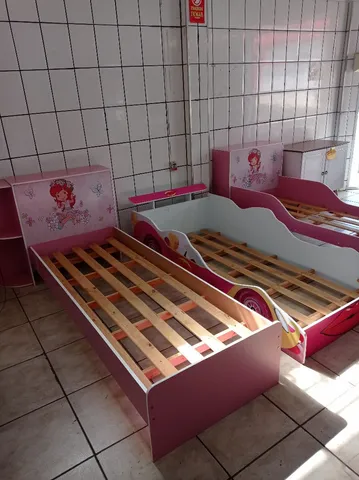 Cama Infantil Para Meninas Com Proteção Lateral da Barbie